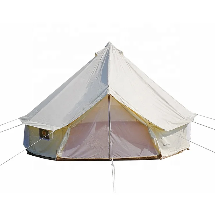 DANCHEL OUTDOOR 4M diameter Bell Tent 4-Season Large Outdoor camping Tents White Color Oxford Bell Tents Manufacturers Direct