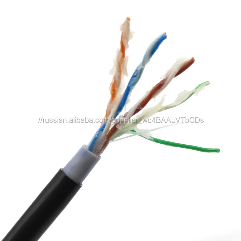 1000ft 23awg 24awg желе заполнены 26awg 4 пары cat5/cat5e utp/ftp/sftp lan кабель