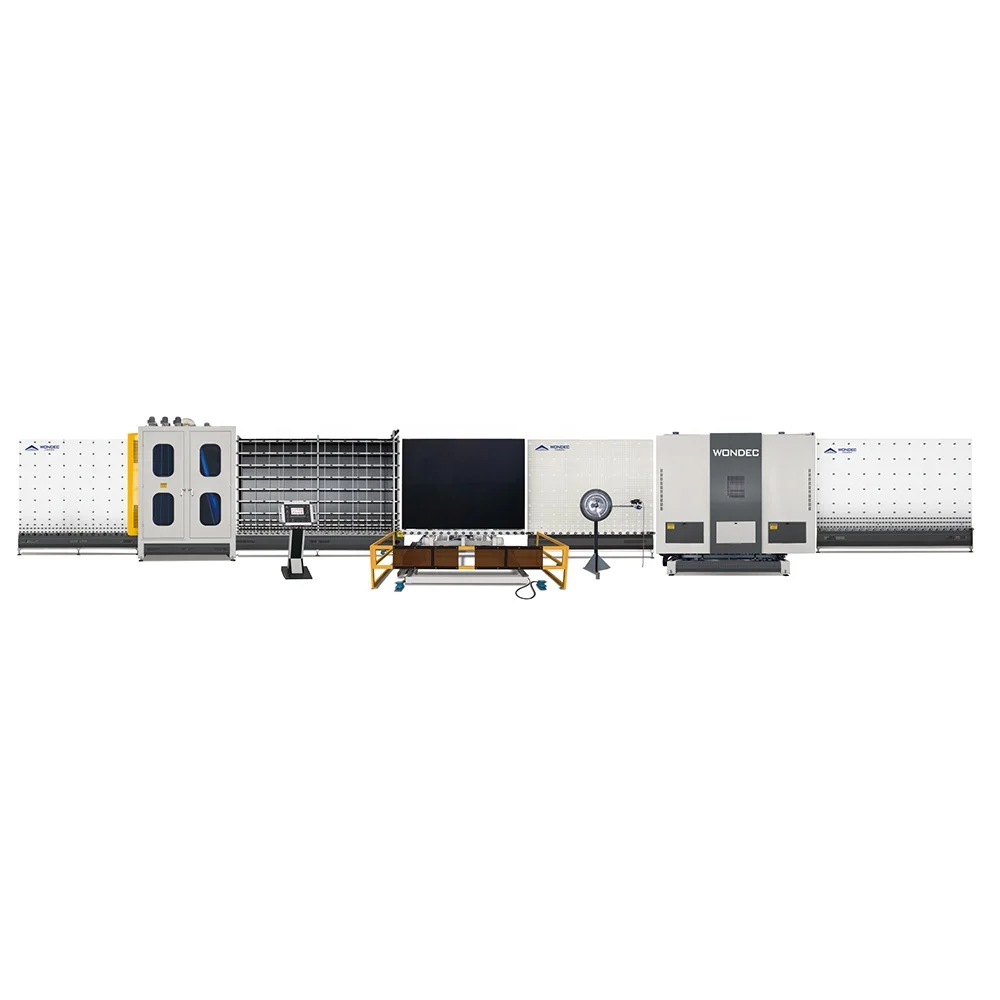 Automated Vertical Warm Edge IGU Production Line For Flexible Spacer Used On Processing of Coated Insulating Glass Units