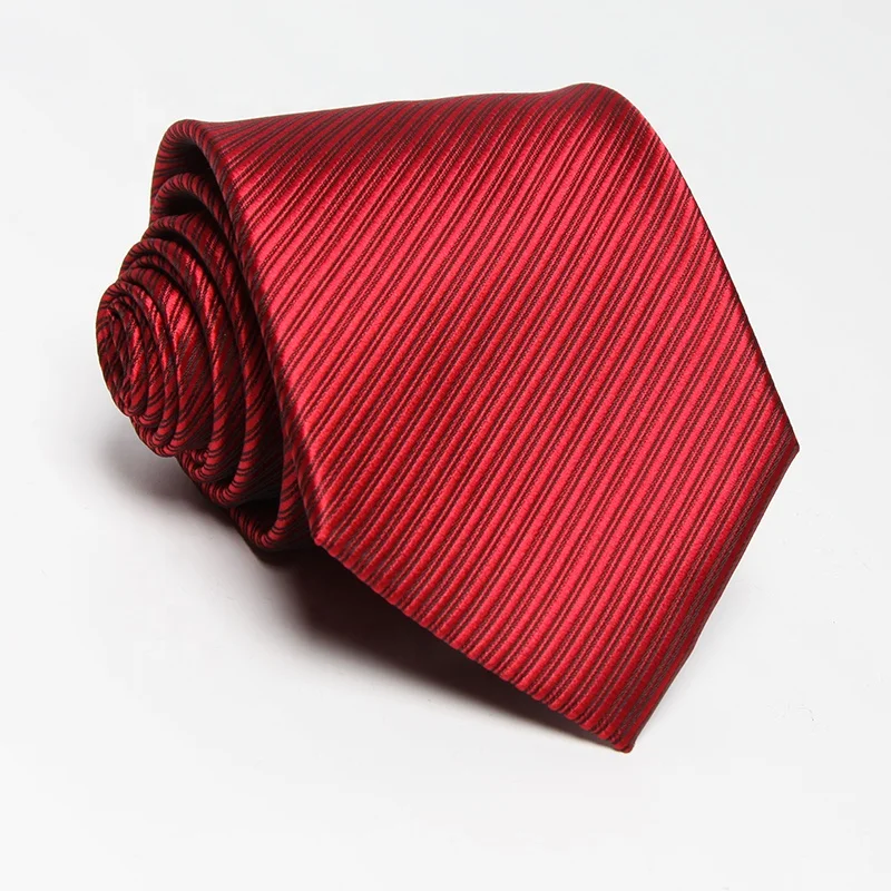 mens neck italian solid pure black luxury classical suit red stripe tie maroon necktie mens ties red stripe for men italian