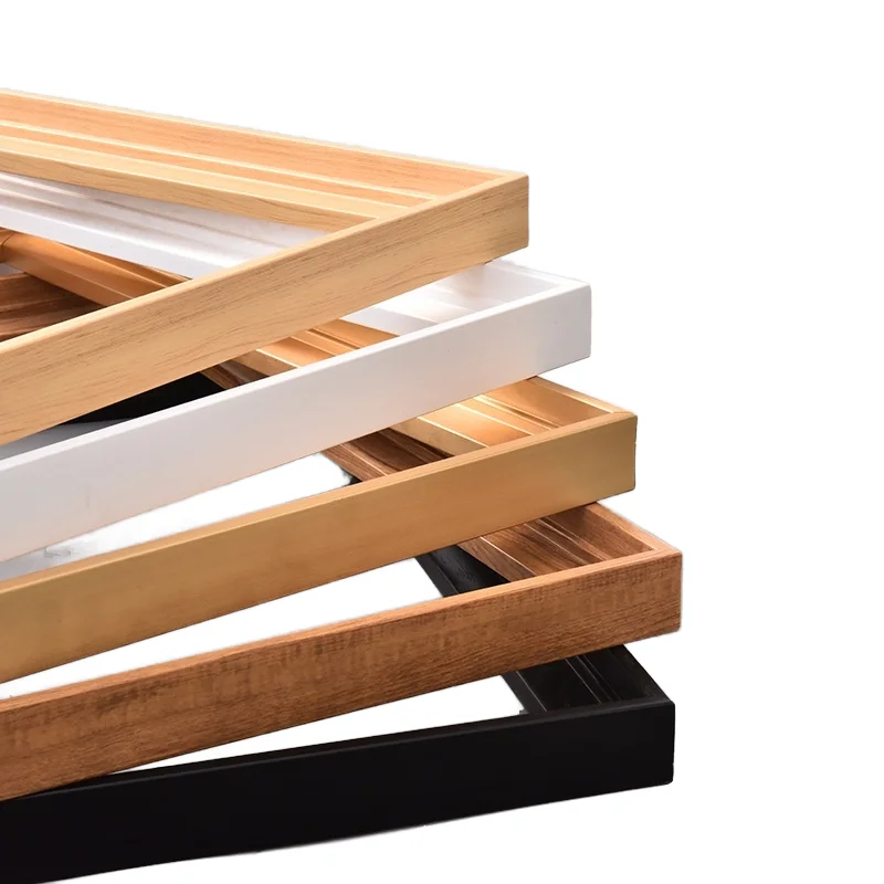 Narrow edge oil painting frame mounting frame aluminum alloy L-shaped minimalist canvas metal frame customized wall hanging