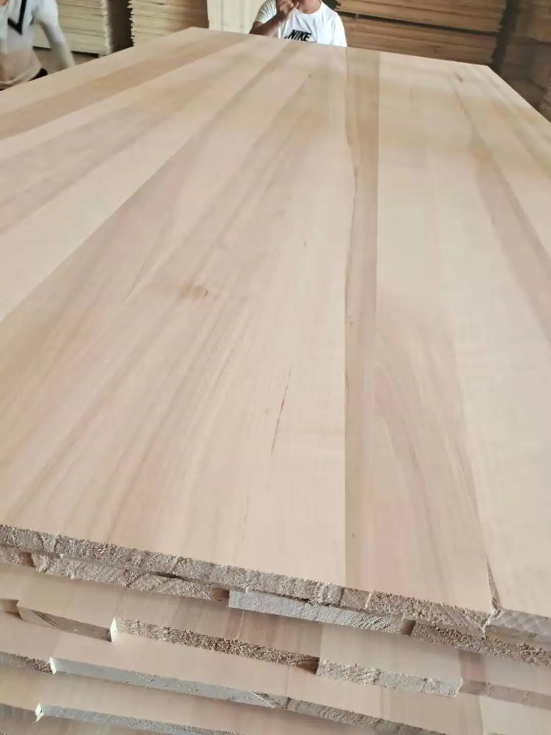 Qingfa FSC Poplar Solid Wood Board Furniture Bed Slats Cabinet Drawer Board Indoor