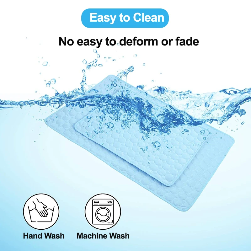 Summer Dog Bed Accessories Cooling Durable Ice Fabric Ice Sleeping Pad Pet Cooling Mat For Dogs