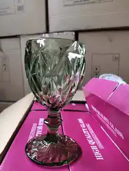 Wholesale Fancy Colored Red Wine Glass Goblet Toasting Stemware Glass Champagne Glassware