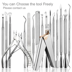 2/3/4 шт/набор для ногтей из нержавеющей стали для канцелярских принадлежностей, ножницы, клипер для кутикулы толкатель для удаления омертвевшей кожи Набор для маникюра и педикюра, набор инструментов