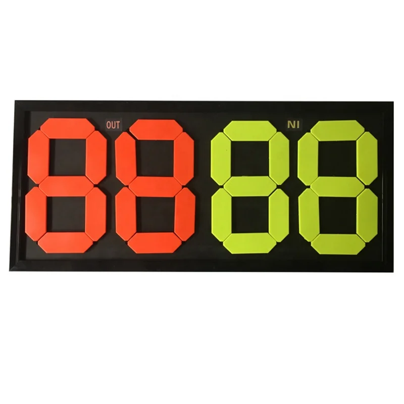 
Football substitution card Double-sided football manual substitution card for referees 4 two substitution cards 