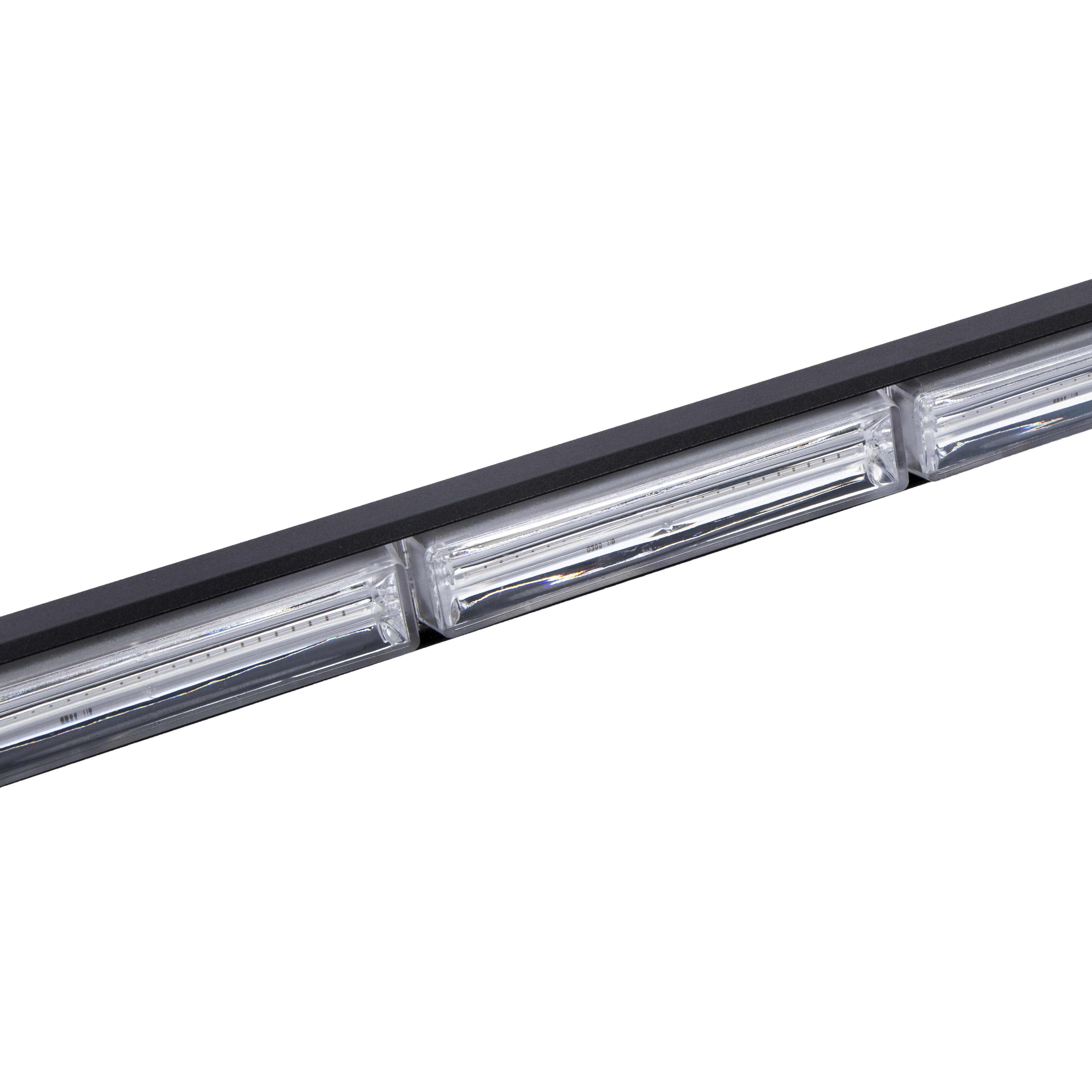 80W DC 12V-24V Amber LED COB Light Bar Traffic Advisor automotive