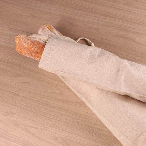 
BOSI Unbleached Eco-Friendly Linen Bread Baguette Bag Ideal for Homemade Baguette Bread 16CM * 74CM 