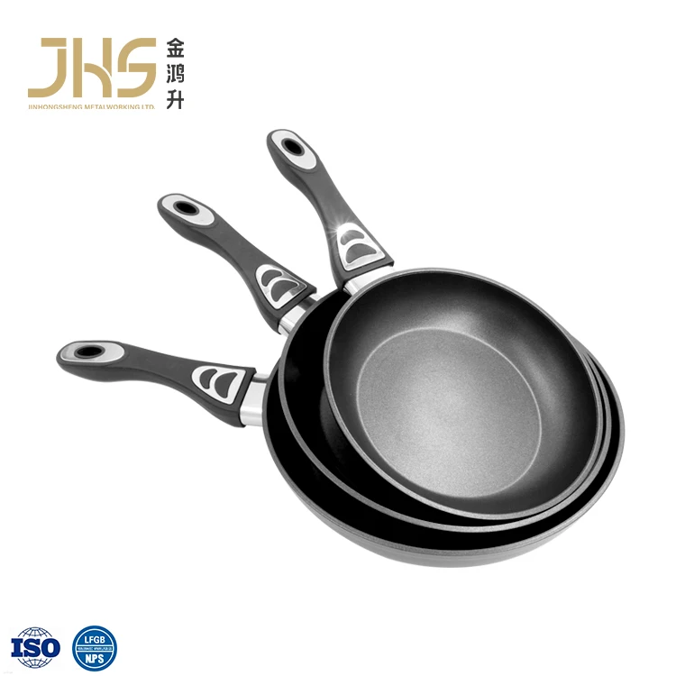JHS new non stick forged aluminium cooking frypan kitchen induction cookware frying pan