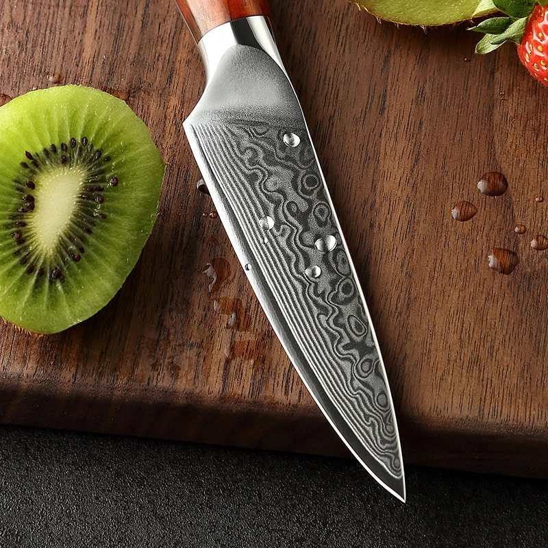 
3.5 inch Damascus steel kitchen paring knife 