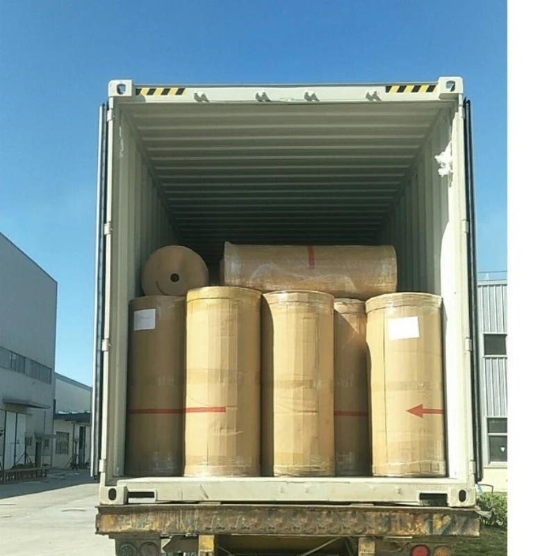 Double sided adhesive tissue tape jumbo roll