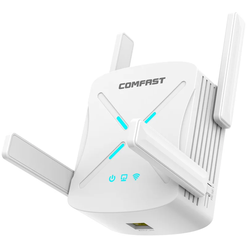 Comfast OEM/ODM 1800Mbps Wifi6 Wireless Repeater CF-XR182 Full Gigabit Mesh Router WiFi Repeater 4 Antennas Network Extender