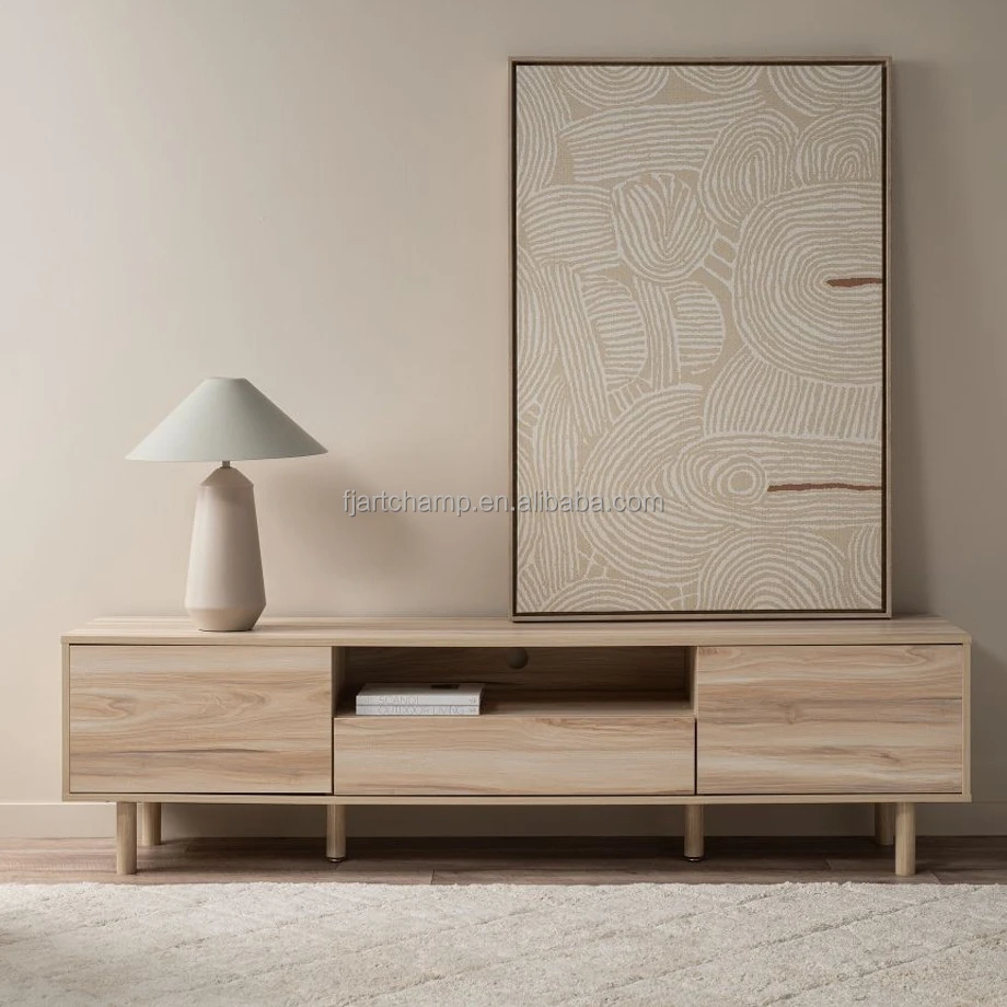 3 Drawer Modern Lamp Wooden Nordic Nightstand