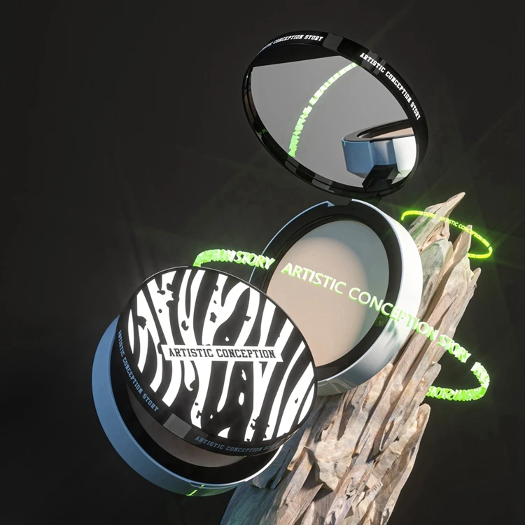 Recyclable compact powder case white,foundation empty press loose compact powder case,compacts pressed powder case