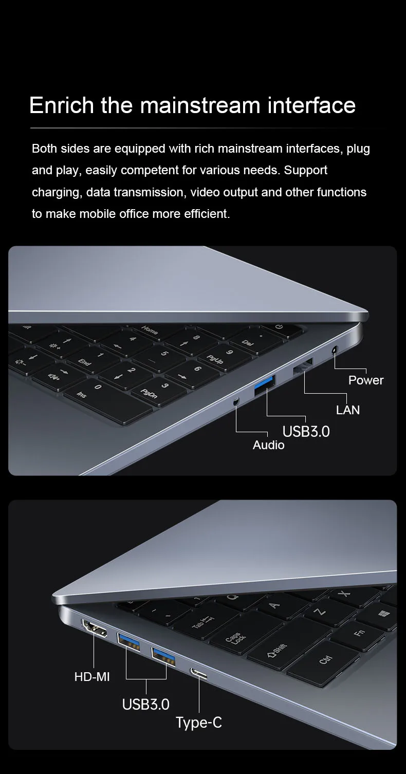 15.6 Inch Business Office i7 10th Gen  Laptops With Backlit Keyboard