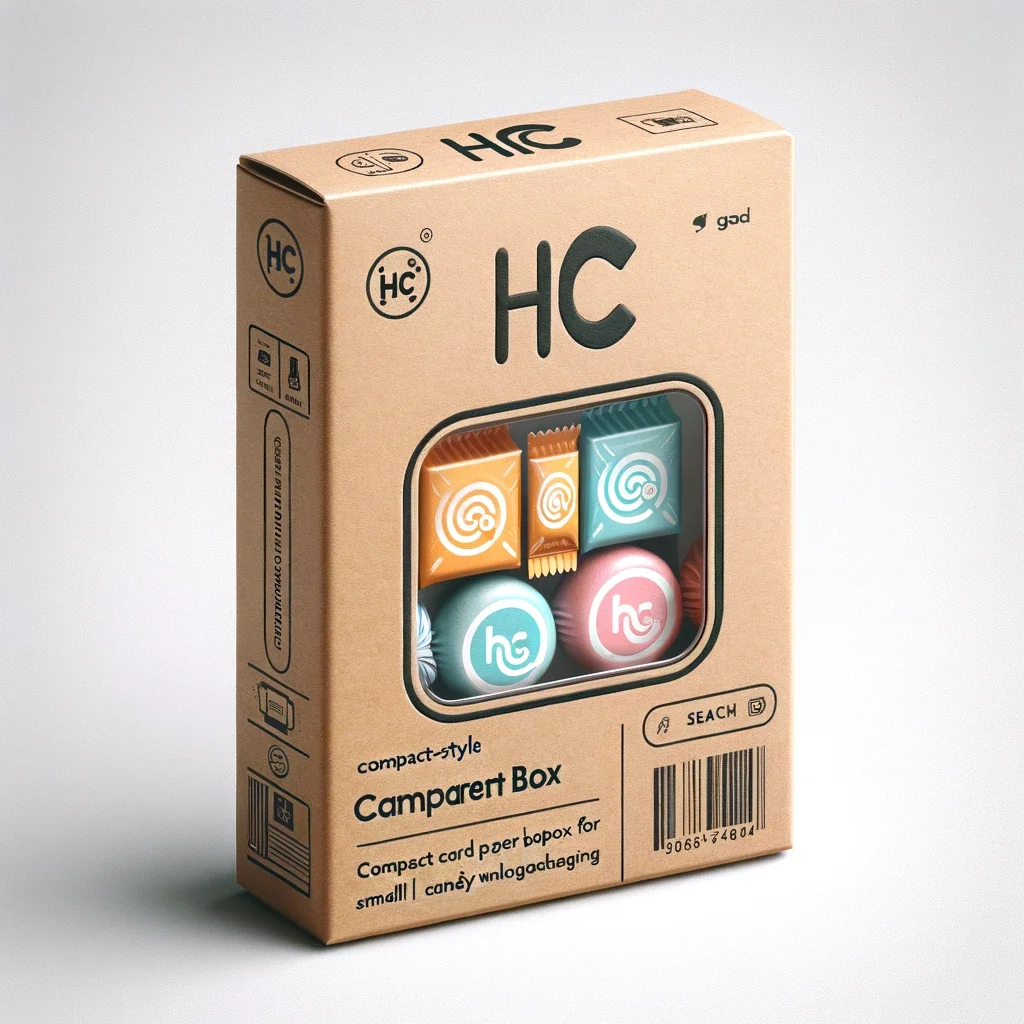 Customized rectangular kraft paper retail candy packaging box with transparent window