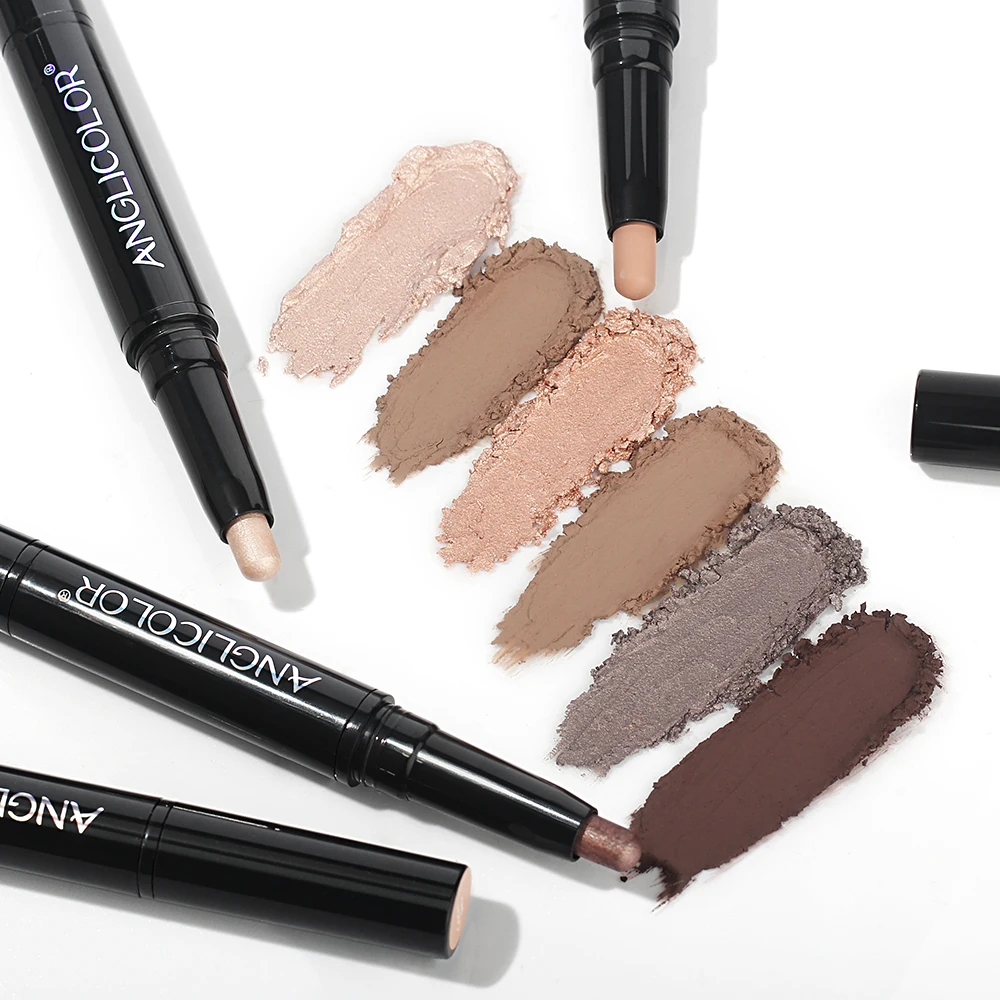 ANGLICOLOR double-headed eye shadow stick waterproof long-lasting flash eye shadow matte double sided eye shadow Christmas