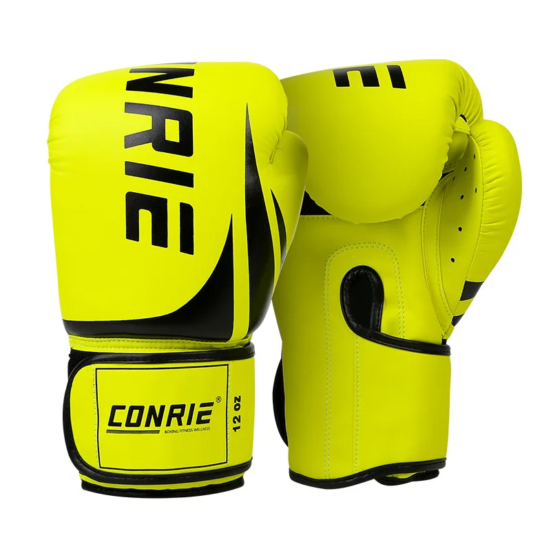 Adult  Anti Impact Training Competition PU FIne Work Deodorant Breathable Durable Material Protective Leather  Boxing Glove