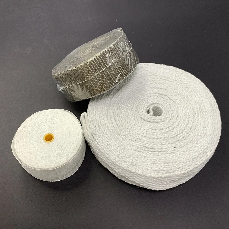 Thickness 1.5mm Thermal Insulating Fiberglass Braided Ribbon Tape