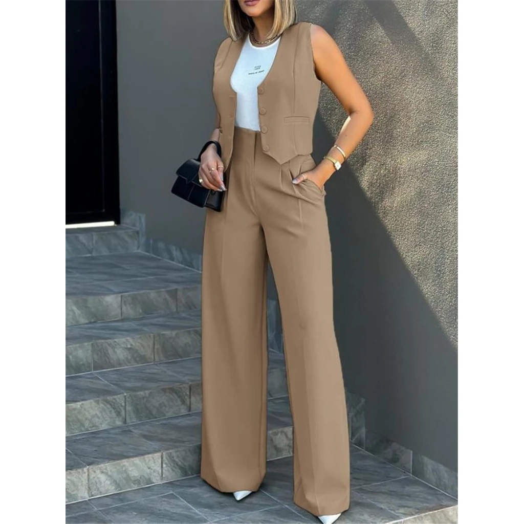 High Quality Bulk Ladies Women Business Formal Office Wear 2 Piece Blazer Suits And Pants Set For Small Business Women Modest