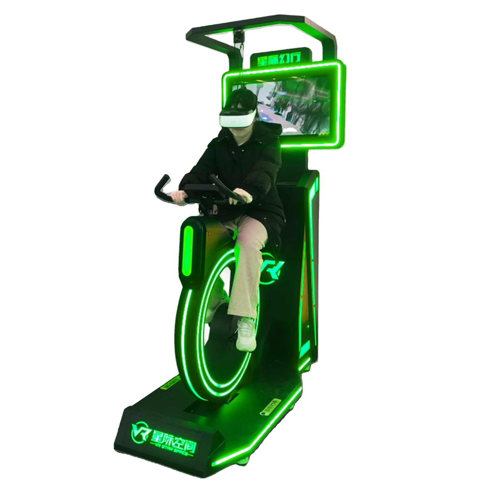 Star Space VR Machine Manufacturer VR Gym Decompression Training Equipment VR Dynamic Bicycle Game Machine