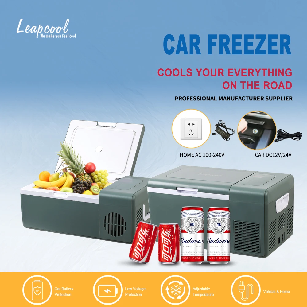 CE/ROHS 12V Portable 15L Mini Fridge Camping Refrigerator With DC Compressor