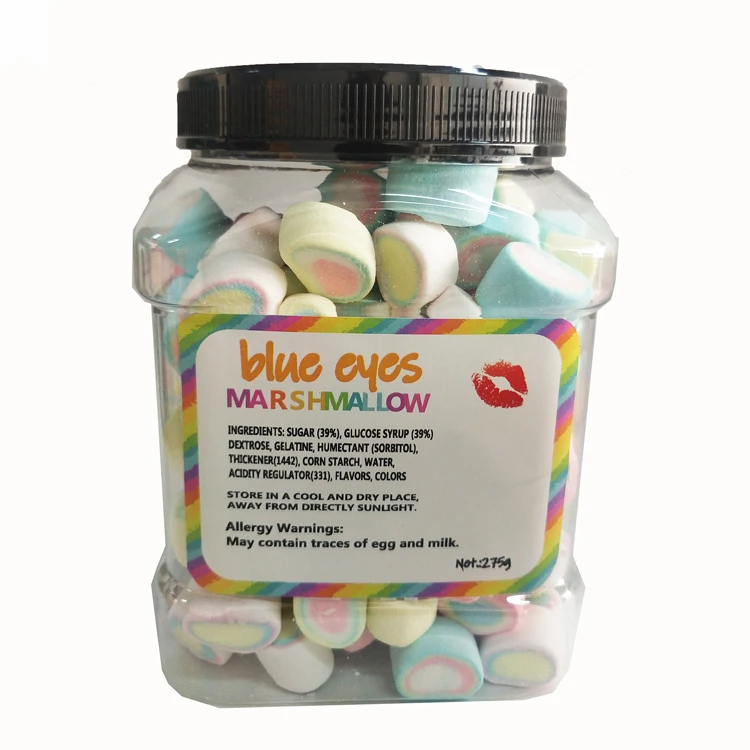 Hot Selling 275g Cotton Candy Marshmallow In Pet Jar