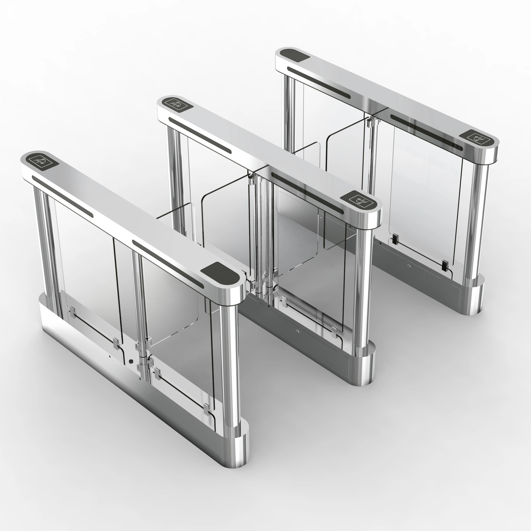 Slim Design Office Building Gym Entrance Access Control Swing Gate Pedestrian Barrier Turnstile