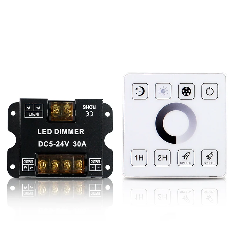 Factory wholesale DC5-24V Light Smart Wireless Control RF LED Strip Controller with Remote Control for strip