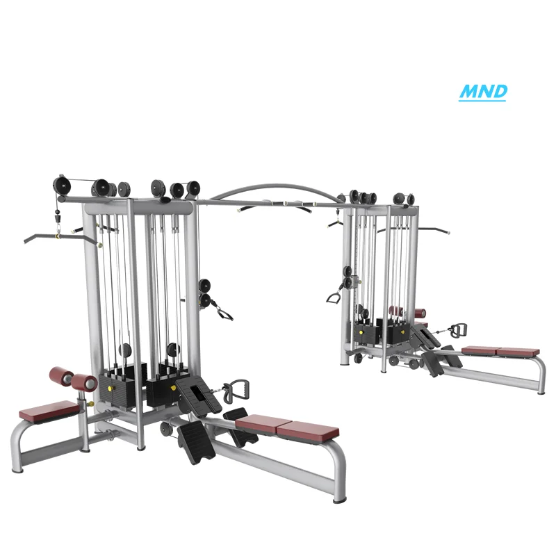 Sport Exercise Factory Shandong 8 Station Multi Gym/Functional Cross Trainer Gym/ Commercial Fitness Equipment