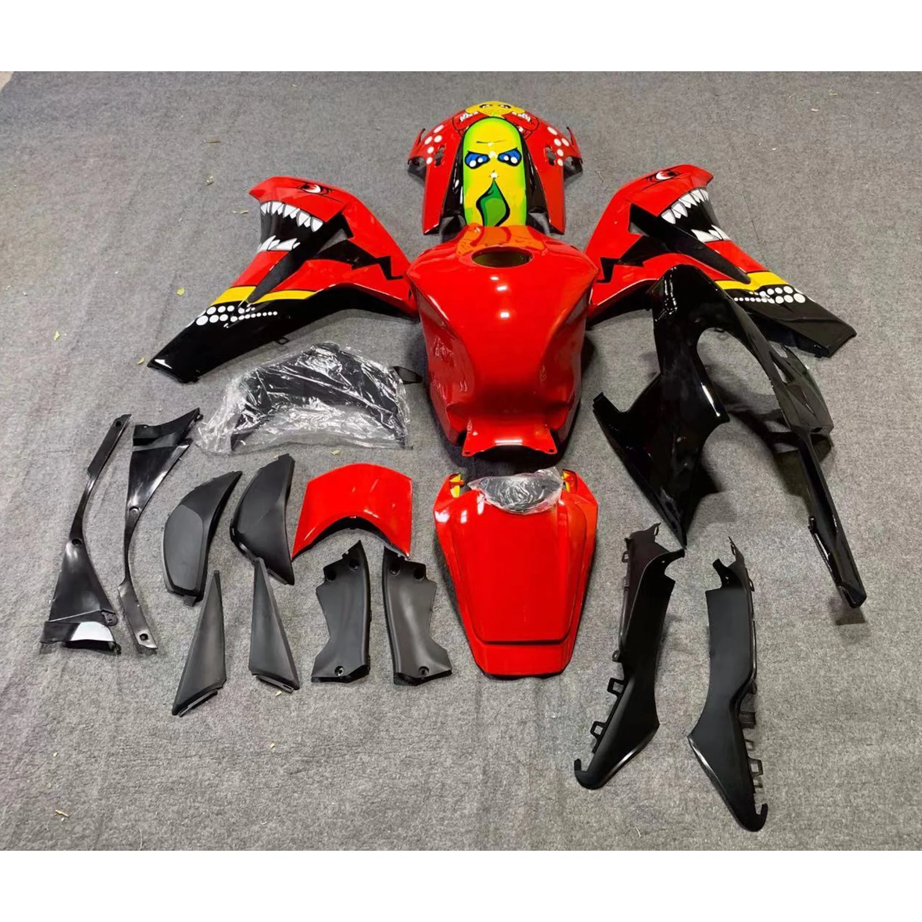 2022 год, WHSC красные Мультяшные окрашенные Мотоциклетные аксессуары для HONDA CBR1000RR 2008, 2009, 2010, 2011, 08, 09, 10, 11 системы для кузова мотоцикла