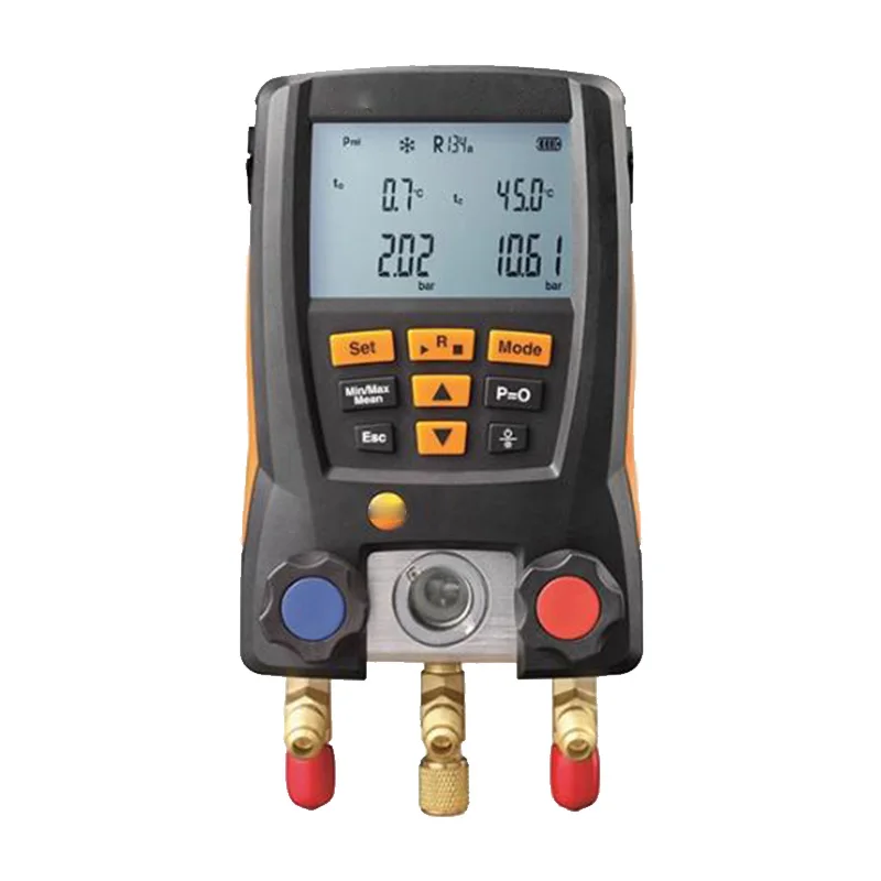 Wholesale Refrigeration Ac Digital Manifold Gauges Set With Release Valve Electronic Refrigerant Meter Temperature