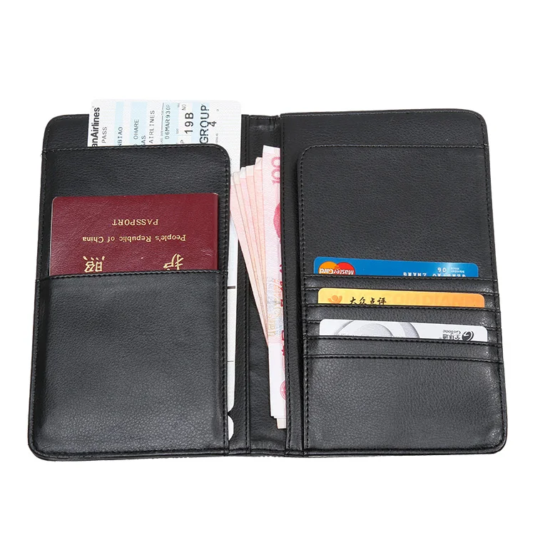 Travelsky fancy passport protection printing holder custom printed passport cover leather wallet