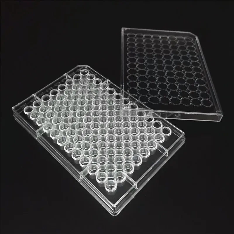 Одноразовая пластиковая тарелка с крышкой, 96 скважин