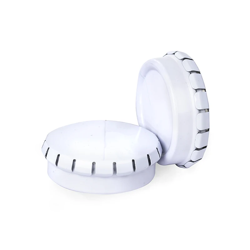 Factory Custom Metal Mint Box Small Round Childproof Tins Can Click Clack Tin For Bonbon Small Flat Round Metal Tin100ml