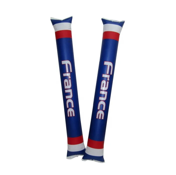 
China factory custom logo and thickness cheering thunder inflatable clap stick balloon 