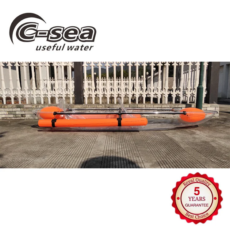 Двойной прозрачный каяк для продажи