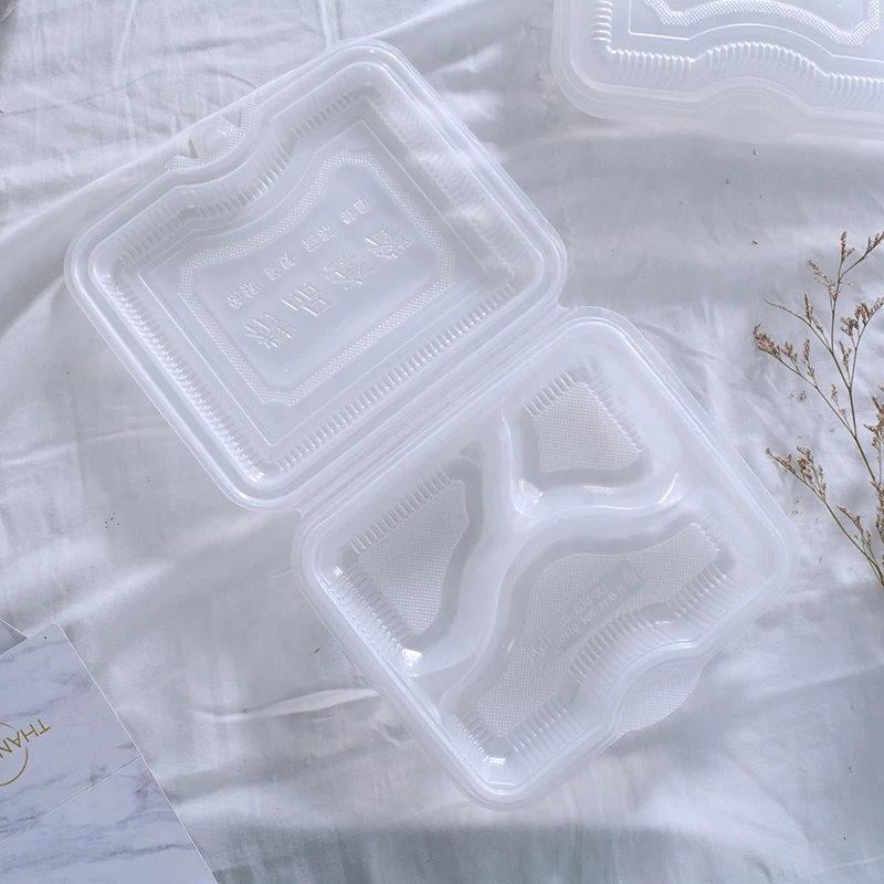 plastic boxes food disposable 3 compartment clamshell take away food containers