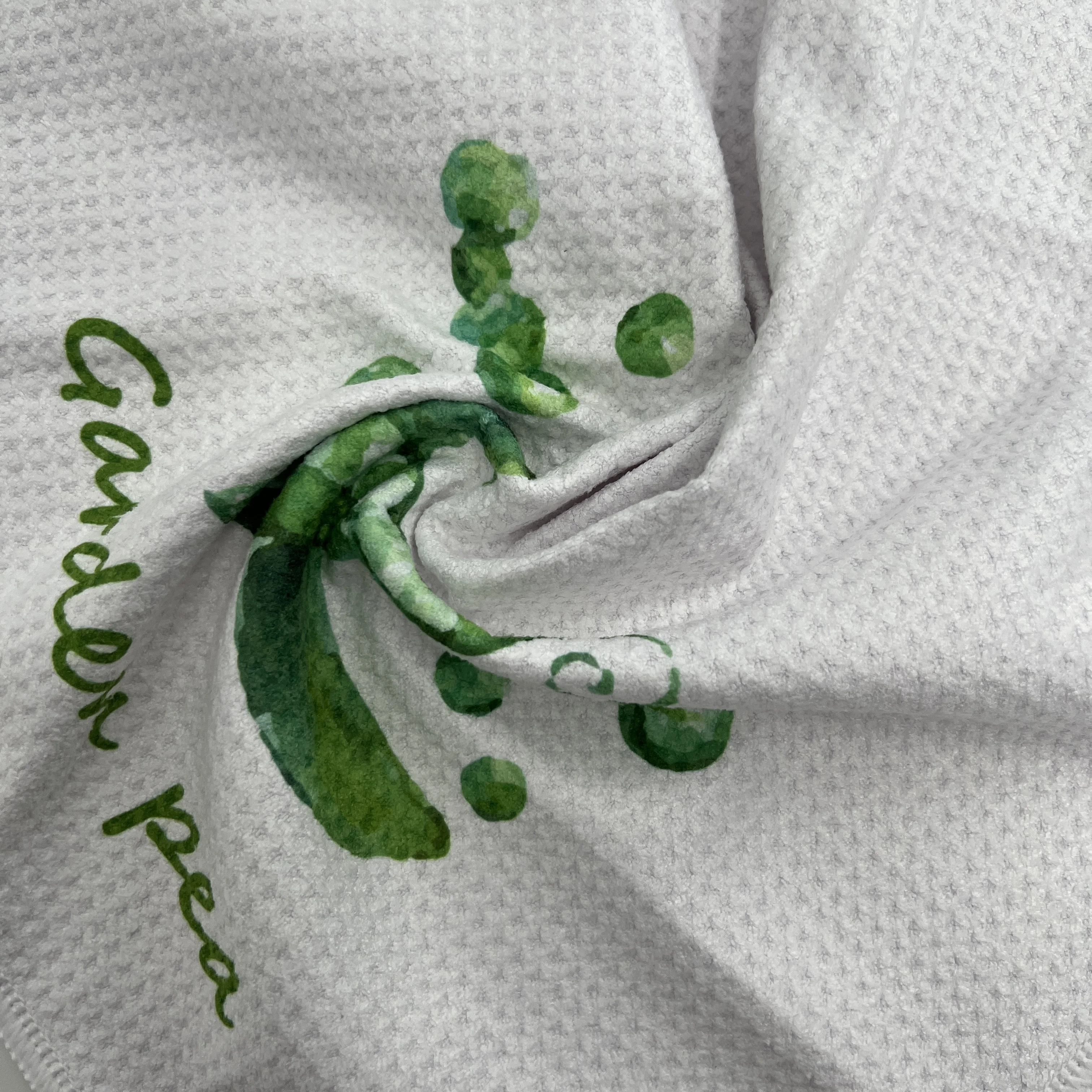 Wholesale recycled custom Digital Printing microfiber waffle  40x40 tea towel Kitchen Towels for gift