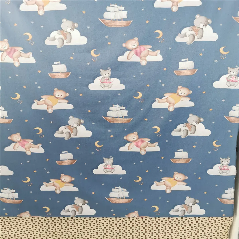 wholesale good  quality 100%cotton Christmas printed  fabric  for Christmas gift for garment