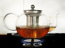 800ml Stovetop Safe Loose Leaf Pyrex Glass Teapot Durable Glass Tea Kettle With Removable Stainless Steel Infuser