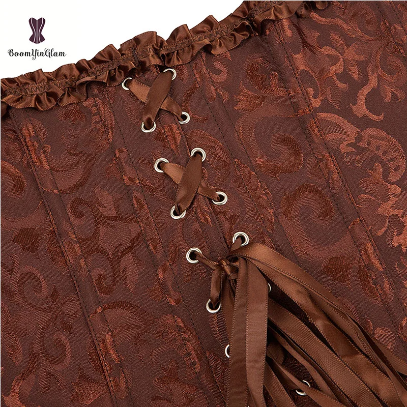 Fashion Slimming Bustier Overbust Corselet Plus Size Underwear Body Lifter Slimming Sheath Corset Top With 6 Busk Snaps