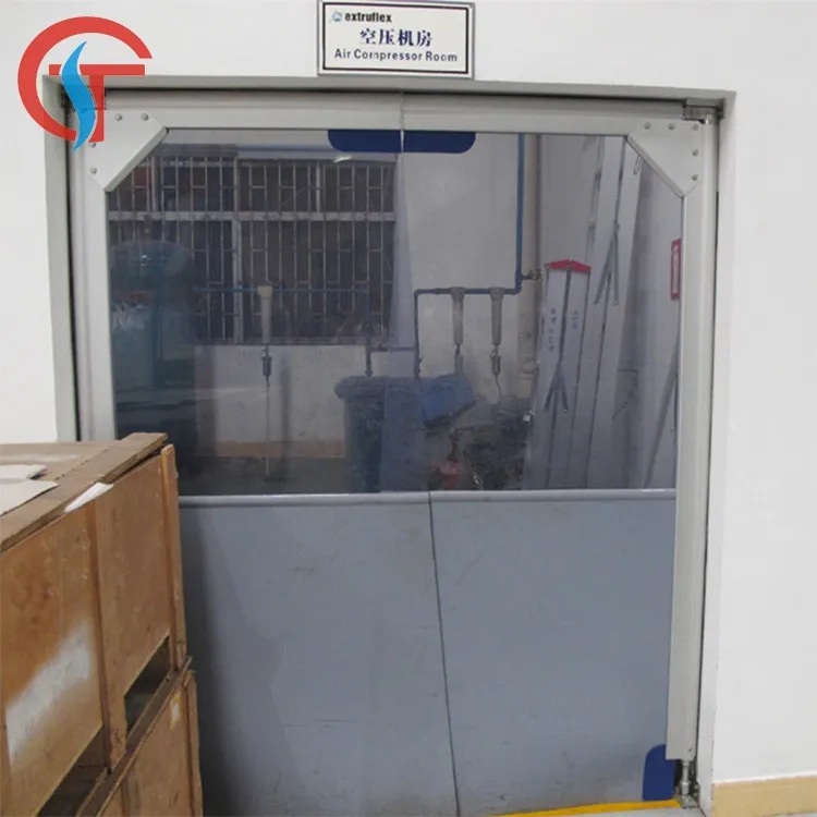 Flexible PVC Crash Doors Rubber Commercial Double Swing Doors