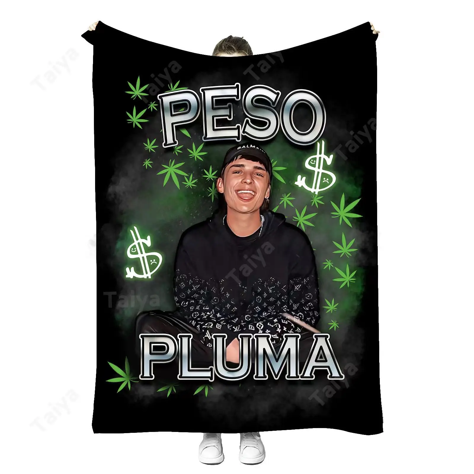 Hot Sell New Karol G  PESO PLUMA Karol G High quality custom blankets Super Soft 3D printed flannel blanket Throw blankets