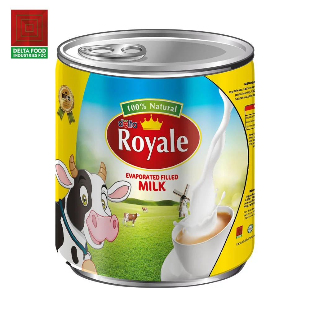 Canned Evaporated Milk 170g for tea and coffee and sweets dairy products for wholesale Delta Food Industries FZC