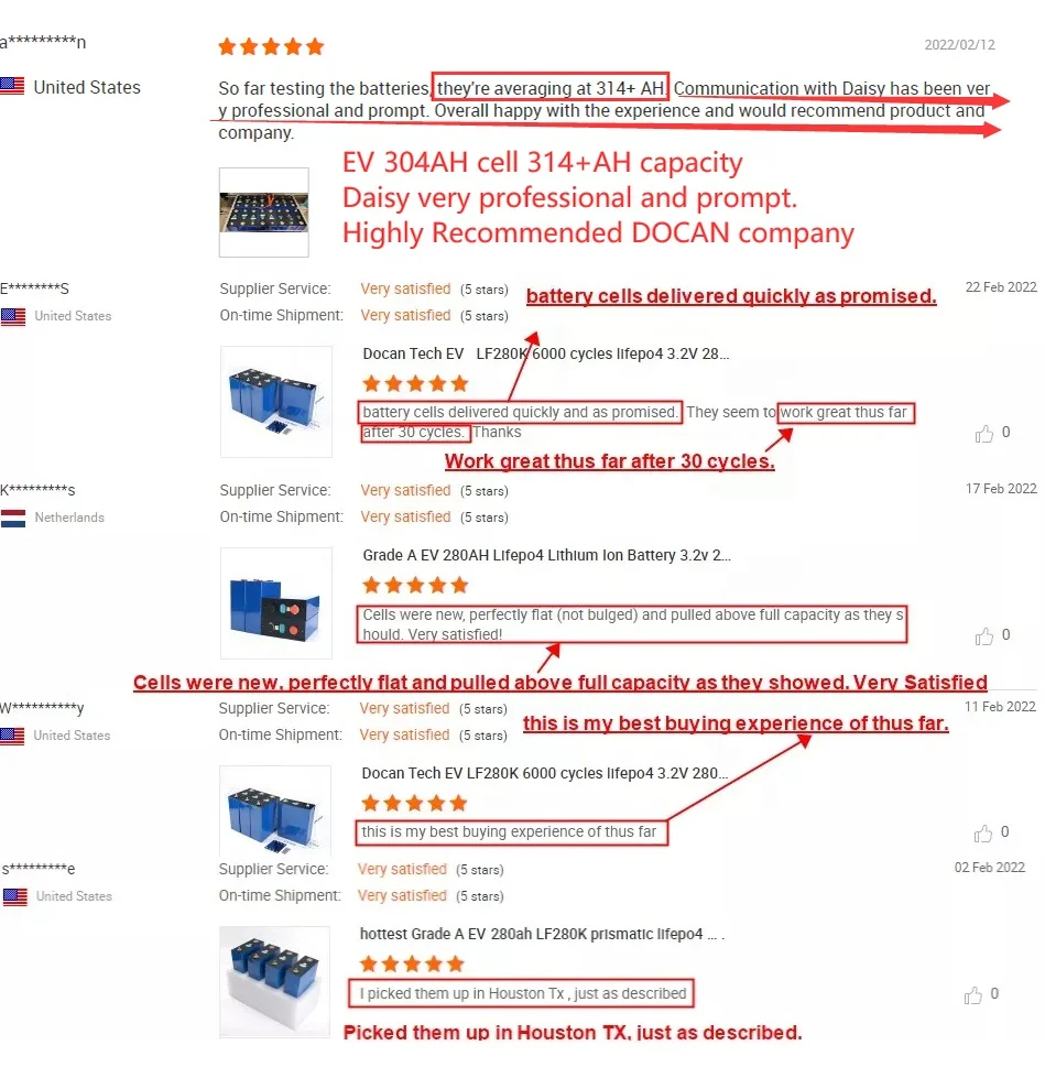 EVE Docan Romania EU Stocks 3 2 V 100Ah 105Ah 200Ah 230AH 310Ah 320Ah 280AH CATL Lifepo4 литий-ионные батареи