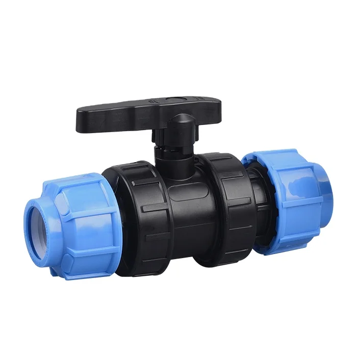 pipes and fittings joint PP valve compression irrigation valve quick connect agriculture manual male/female thread valve