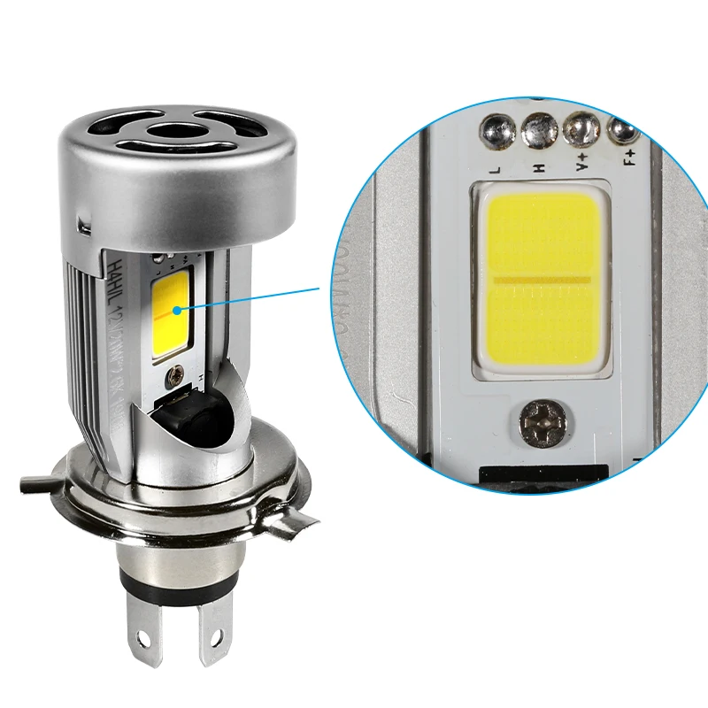 Classic Headlight Motoled H4 Led Spot Light Bulb Modified Angel Eyes Daytime Running Lights Motorcycle Motoled Led Headlight