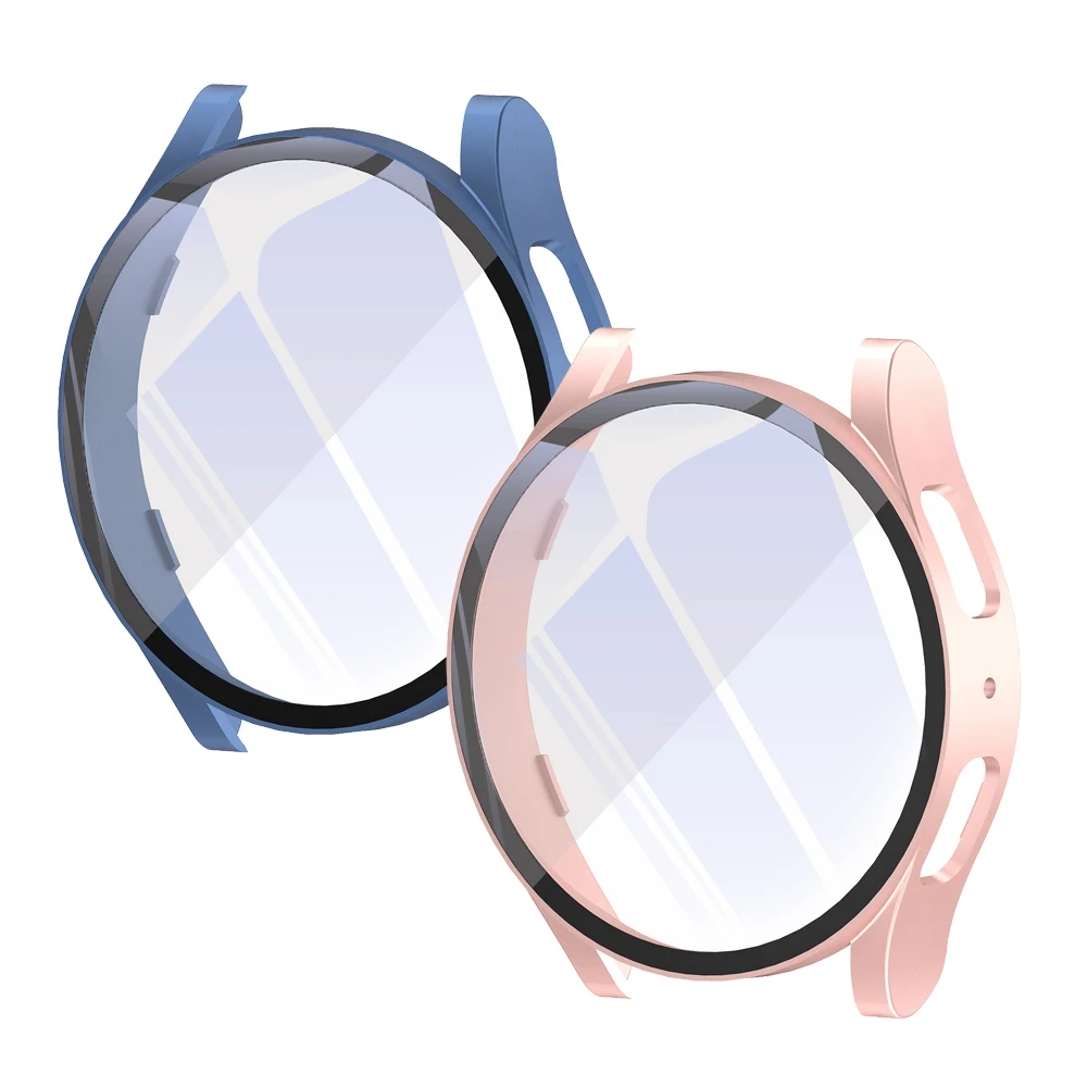 New Clear Hard PC Tempered Glass Film Smart Watch Transparent Protective Case Cover For Samsung Galaxy Watch 6 40mm 44mm