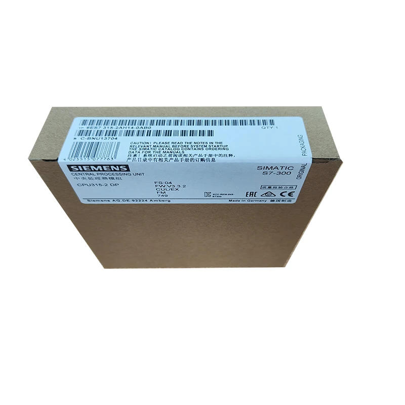 Hot Selling High Quality Plc PLC S7-300 CPU 6ES7315-2AH14-0AB0